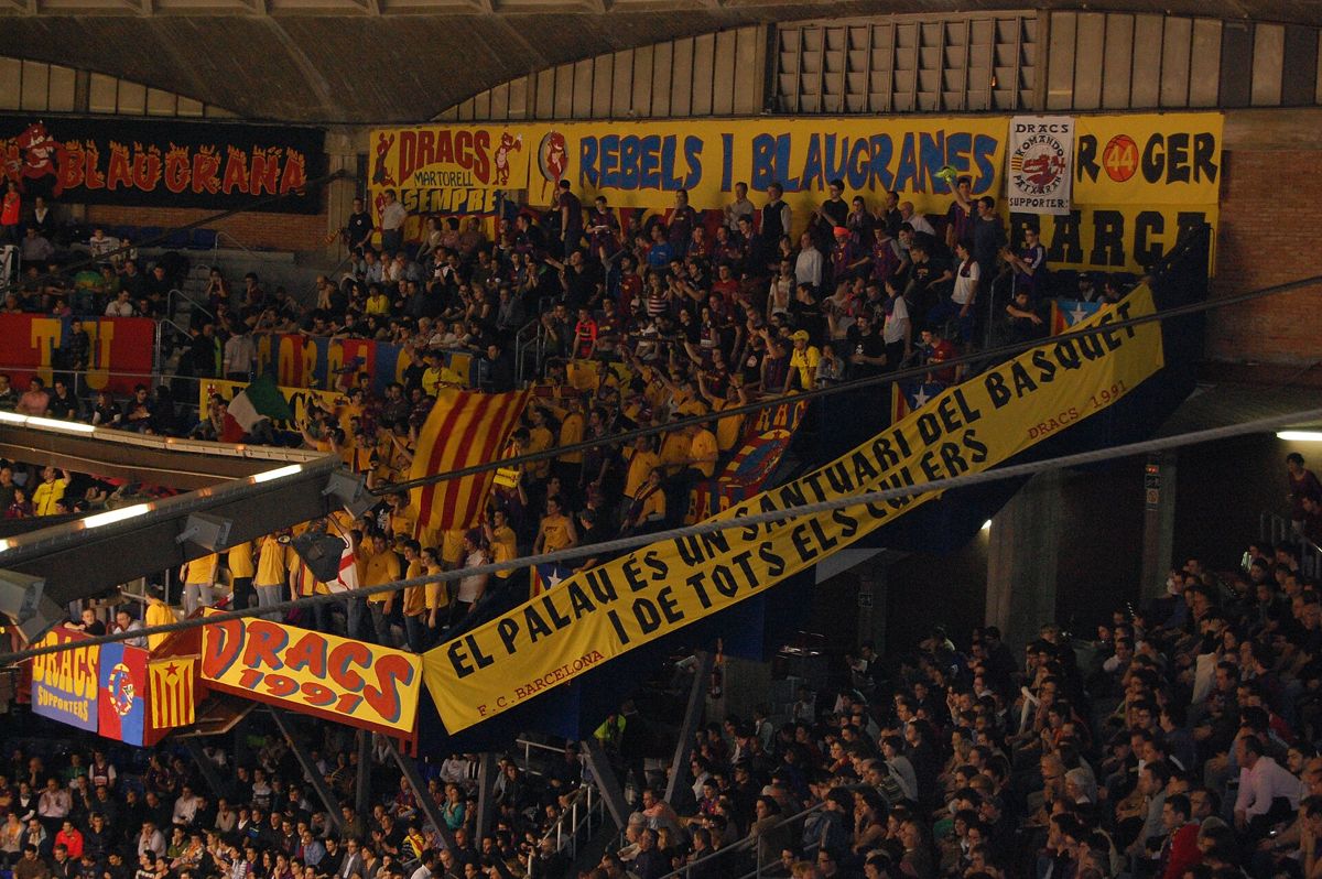 Interior del Palau Blaugrana, pabellón del FC Barcelona