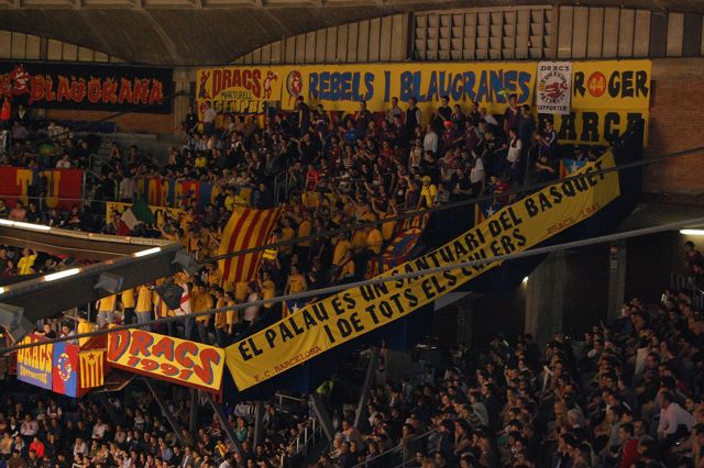 Interior del Palau Blaugrana, pabellón del FC Barcelona