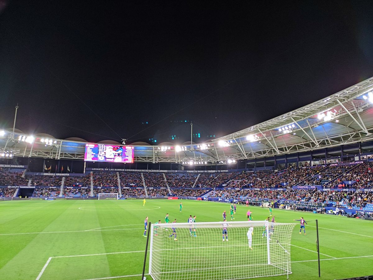 Vista del estadio Ciutat de València, campo del Levante