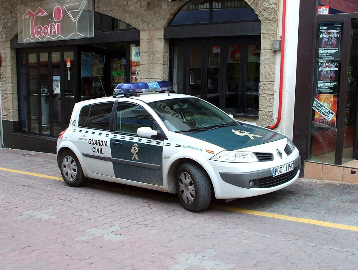 Vehículo patrulla de la Guardia Civil