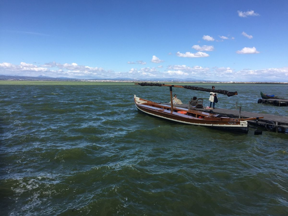 Vista del lago de l'Albufera, en Valencia