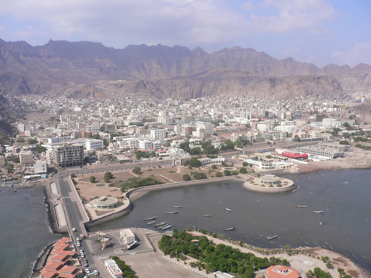 Vista de la ciudad portuaria de Adén, en el sur de Yemen
