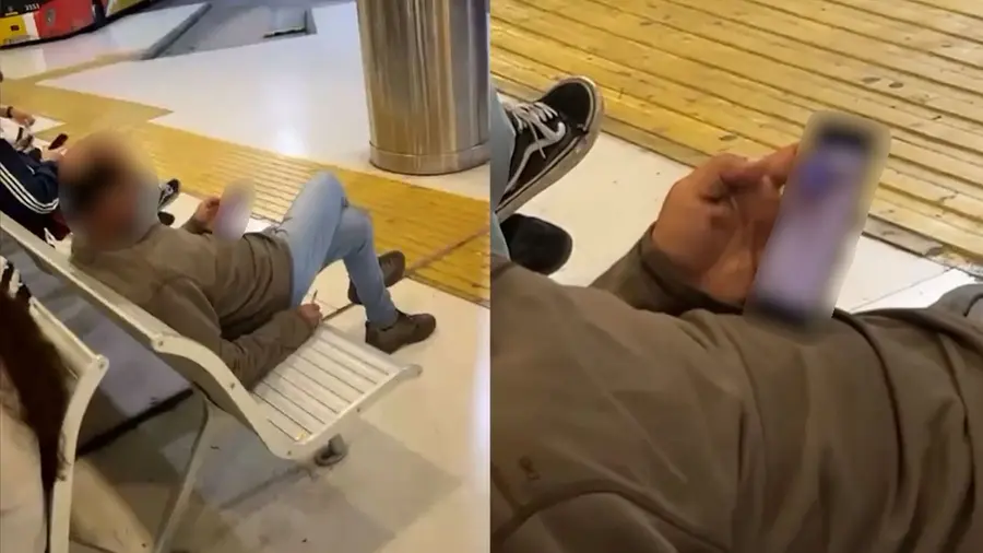 Pillan a un marroquí viendo vídeos pornográficos en un banco de la Estación Intermodal de Palma mientras esperaba el autobús