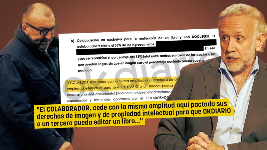 El documento que prueba que OKDIARIO pagó a Koldo García por los derechos para la «realización de un libro y una docuserie»
